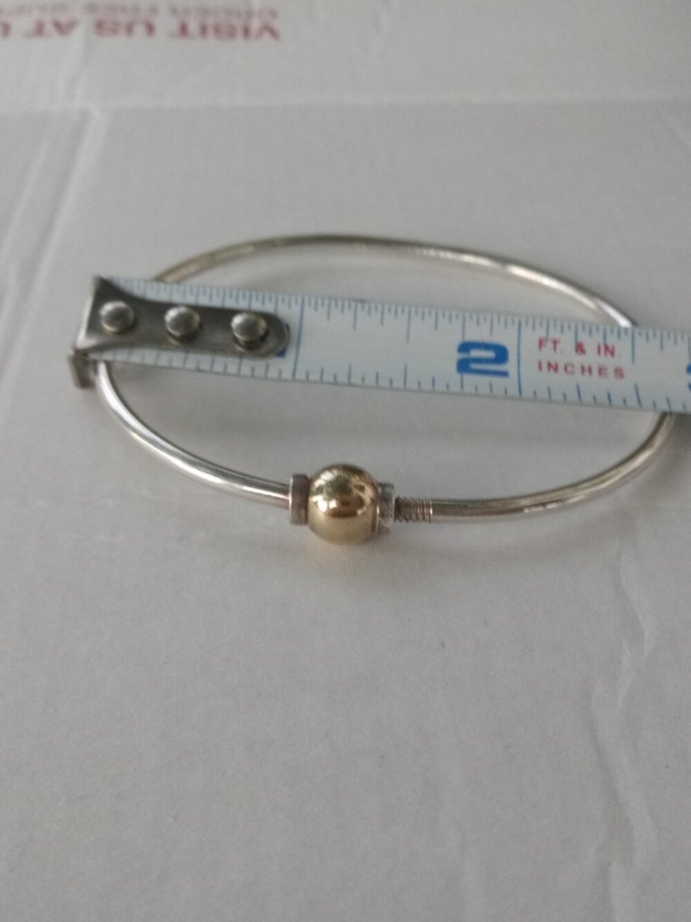 Cape Cod Bracelet 14k Gold and Sterling Silver - Picture 3 of 6